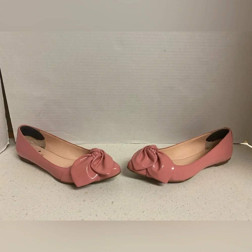 Kate Spade Pink Nancy Bow Flat 6 1/2